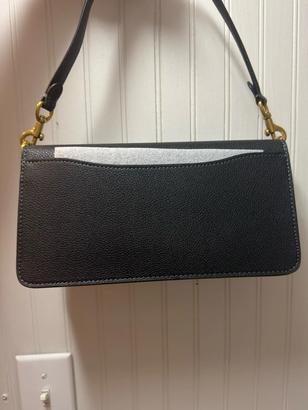 Coach Tabby 26 Black Pebbled Leather Shoulder Bag